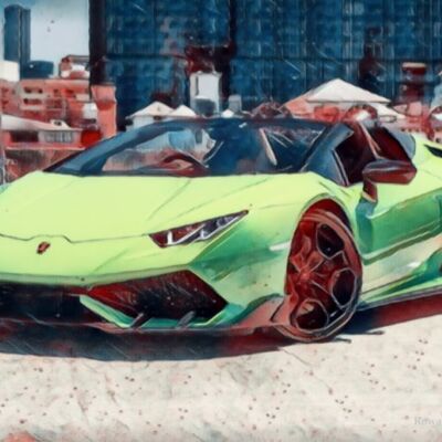 Lamborghini Huracan side artistic image Thumbnail